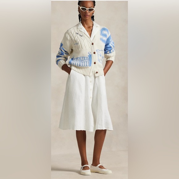 RARE Polo Ralph Lauren Spelman College Patchwork Cardigan - Picture 2 of 6